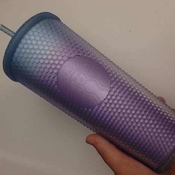 Starbucks Periwinkle 2024 Gradient Bling Winter Ombré Studded Soft Touch - Picture 2 of 8